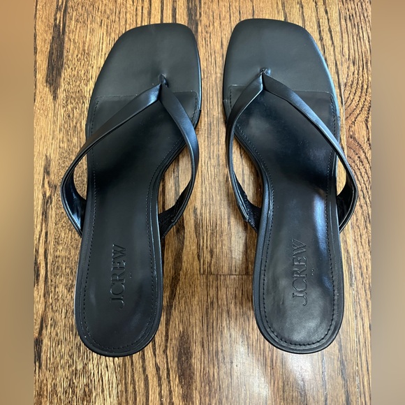 J.Crew NWOT Kitten-heel sandals in black - Picture 4 of 9